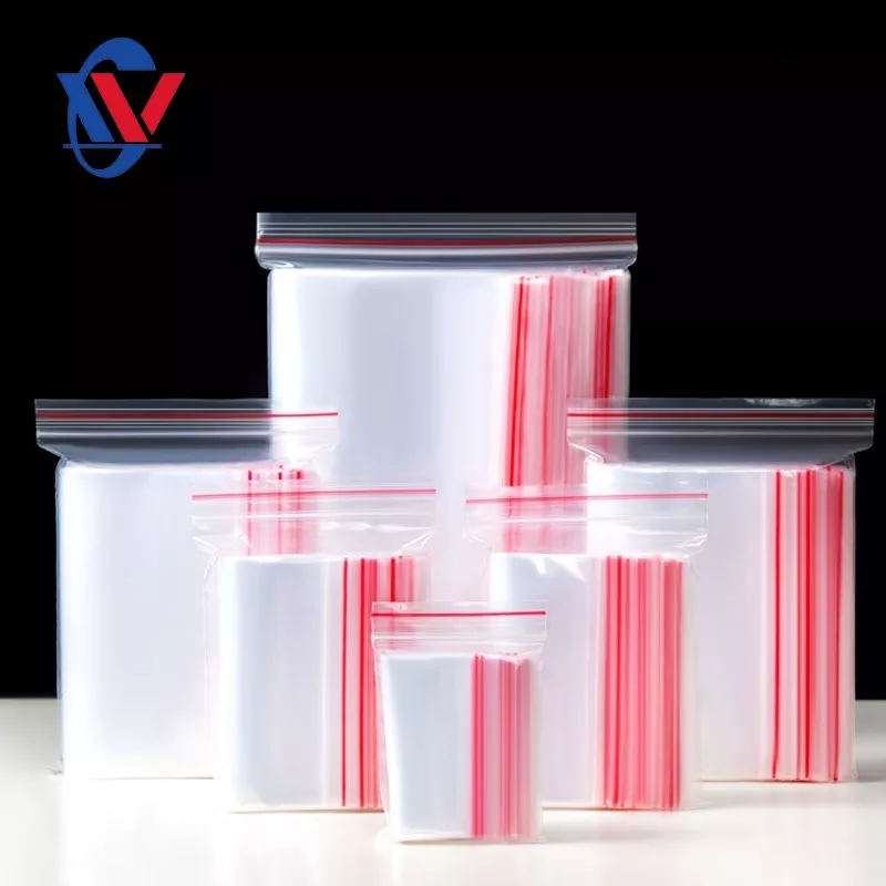 Vit kant PE Ziplock väska